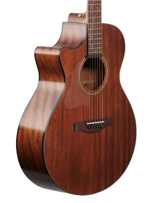 Ibanez AE295L Left Handed Acoustic Electric Guitar Natural Low Gloss Body Angled View